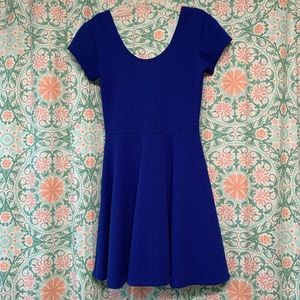 Women’s Planet Gold Short Sleeved Dress, Blue, S